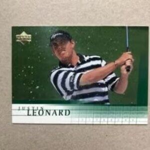 Upper Deck Justin Leonard golf card